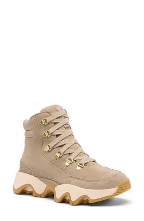 Sorel Kinetic Impact Conquest Plus Waterproof Sneaker Boot in Omega Taupe/gum at Nordstrom, Size 11