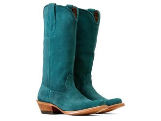 Ariat Memphis Cowboy Womens Boots Deep Teal Roughout : 6.5 B - Medium