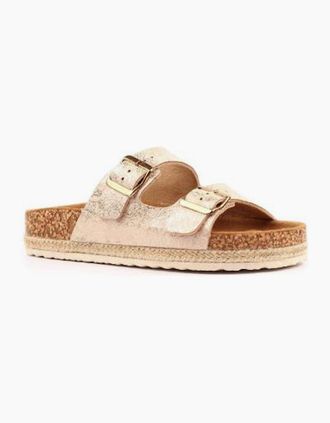 Lunar Womens Lunar Soda Sandal JLC006 in Gold - Size: 8