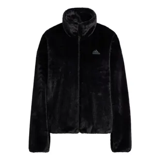 adidas (WMNS) adidas Met Fur Jacket T1 Asia Sizing Black HM7105
