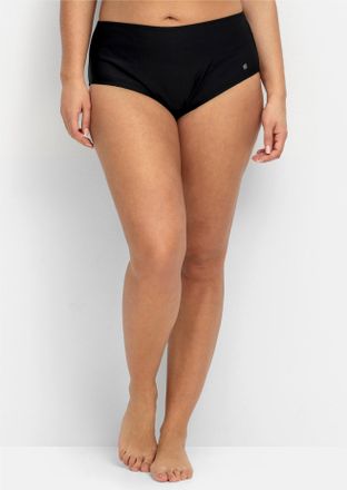 Sheego Bikini-Hose SHEEGO, Damen, Gr. 44, Normalgr&ouml;ssen, schwarz, Polyamid, Badehosen Bikini-Hose