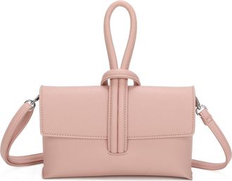 Generic Womens PU Leather Crossbody Clutch Purse with Wrist Loop & Adjustable Shoulder Strap, Small Flap Handbag for Everyday, Party & Travel Fully Lined Fash