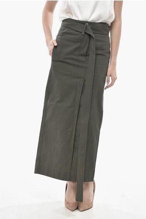 SA SU PHI Cotton Pencil Skirt with Belt size 38