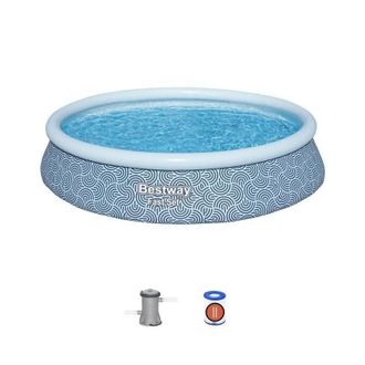 Bestway Kit De Piscina Inflable Bestway - Fast Set - 396 X 84 Cm - Redonda (filtro De Cartucho, 1 Cartucho)