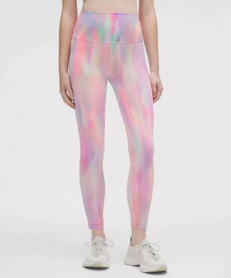 lululemon Wunder Train High Rise Tight In Psychedelic Wash Multi