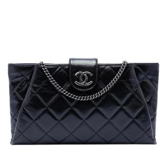 Chanel Pre-owned Vintage Crossbody Bag - Dames - Pre-owned - Zwart - Maat: ONE Size Leer