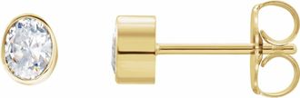 Diamond2Deal 14K Gold 1/3ct Lab-Grown Diamond Stud Earrings Clarity SI, Color G-H