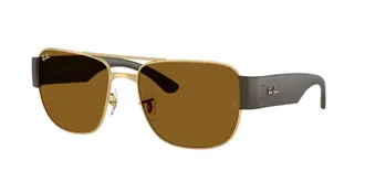 Ray-Ban Brown Square Unisex Sunglasses RB3756 001/33 59