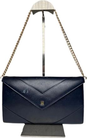 Givenchy Pre-owned Clutches, female, Blue, Size: ONE SIZE Pre-owned Leather Clutch