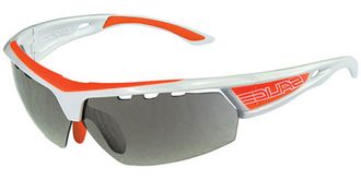 Salice 005 CRX B with Grey Lens BIANCO-ARANCIO/RW ROSSO Mens Sunglasses White Size Large