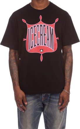 Icecream Emblem Cotton Graphic T-Shirt in Black at Nordstrom, Size Xx-Large