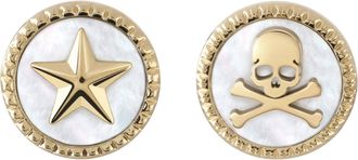 Philipp Plein Plein Mini Logo Stud Earrings