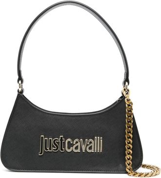 Just Cavalli logo-plaque shoulder bag - women - Polyurethane - One Size - Black