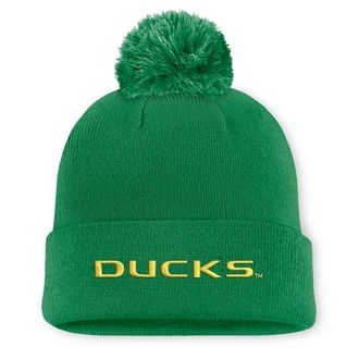 Nike Oregon Peak Nike Mens College Cuffed Beanie in Green | NC1630DUON-V72