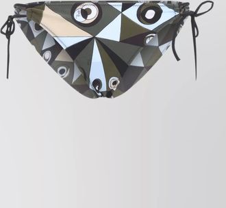 Pucci geometric low rise polyamide bikini bottom