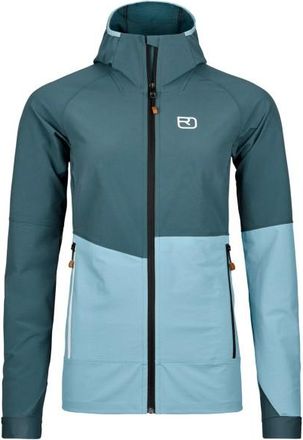 Ortovox Punta Berrino Hooded Jacket Softshelljacke für Damen | türkis/blau