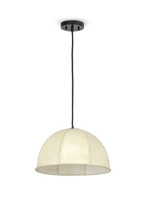 Regina Andrew Stevie Leather Stitch Vellum Pendant