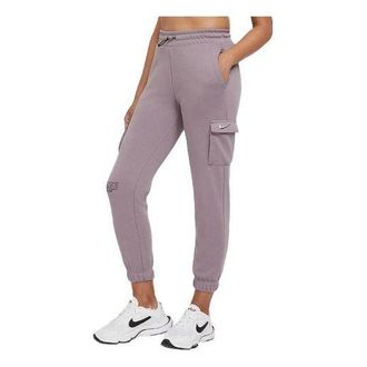 Nike (WMNS) Nike Sportswear Swoosh Slim Fit Bundle Feet Sports Pants/Trousers/Joggers Smoke Purple CZ8906-531