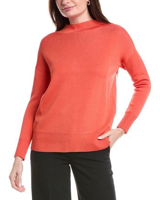 Lafayette 148 New York Relaxed Wide Stripe Sweater