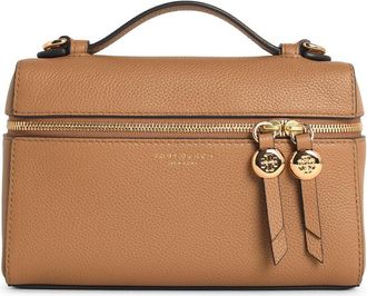 Tory Burch Tory Burch Romy Slim Mini-Tasche mit beigem Lear-Griff oben