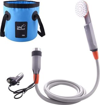 OEM Bomba Sumergible Port&aacute;til Para Ducha De Camping Con 2 Bater&iacute;as De Iones De Litio De 2200 Mah, Caudal De 0,9 Gpm, Filtro Incorporado - Ulisem