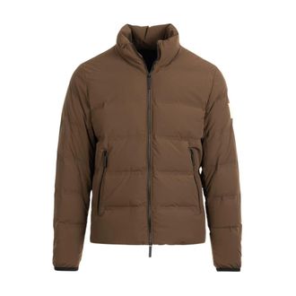 Afterlabel Livignon 081 Puffer Jacket - Heren - Jassen - Bruin - Maat: XL Polyamide