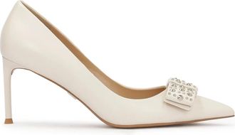 Kazar Room strass strik pumps - Dames - Pumps - Beige - 39 EU - Schoenen