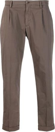 BRIGLIA 1949 Heren, Broeken, Bruin, Maat: 3XL Katoen
