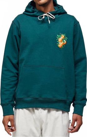 Casablanca La Fleur Doranger Embroidered Hoodie In Green/ La Fleur Doranger