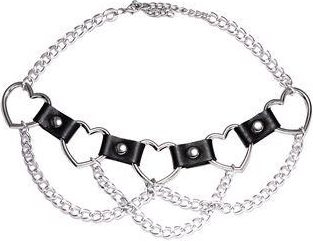 8 by YOOX MULTI-CHAIN LEATHER CHOCKER