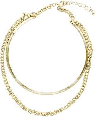 Olivia Welles Mixed Chain Layered Necklace in Gold at Nordstrom Rack