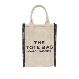 Marc Jacobs The Jacquard Mini Phone Tote Bag In Beige