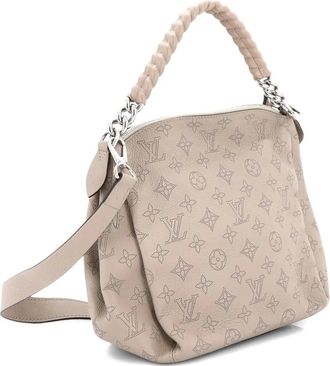 Louis Vuitton Babylone Handbag Mahina Leather BB hobo bag - Neutrals