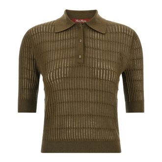 Max Mara Dames, Truien, Groen, Maat: L Zijde