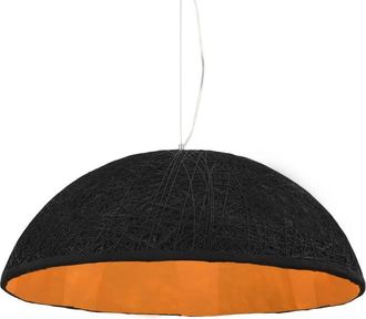 vidaXL Pendant Lamp Black and Gold Ø70 cm E27 Vidaxl