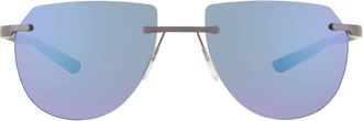 McLaren Blue Mirror Irregular Unisex Sunglasses MLMS-85S01 C04 57