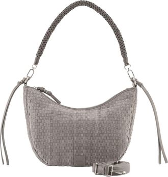 Fredsbruder FREDsBRUDER Shoulder Bag Weave Harmony Round Midi Hobo Bag Cool Grey Light Grey
