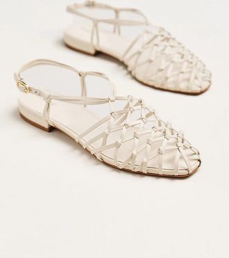 Maeve Woven Strappy Flat Sandals