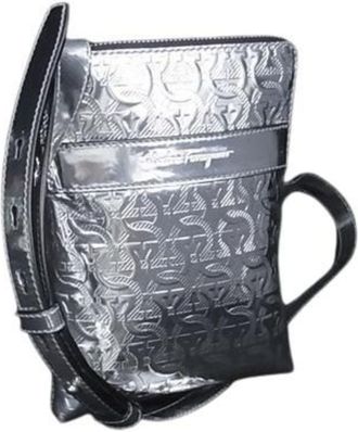 Ferragamo Leather Pvc Handbag Shoulder Bag Tote Bag (Pre-Owned)