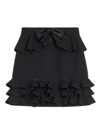 Valentino Garavani Crepe couture short skirt - Black
