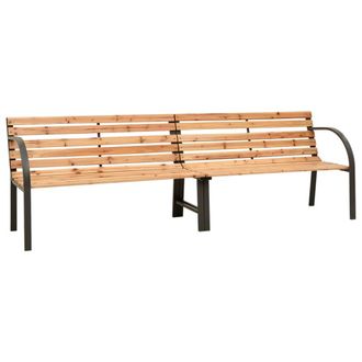 vidaXL Banco Doble De Jard&iacute;n Madera Maciza De Abeto 225 Cm Vidaxl