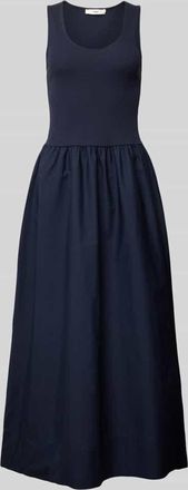 Mango Maxikleid mit Rundhalsausschnitt Modell VALVI in Marine, Gr&ouml;&szlig;e L
