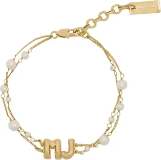 Marc Jacobs The Pearl MJ Balloon Bracelet - - Accessories - Donna - Giallo - ONE SIZE