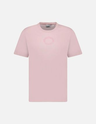 Burberry Womens Burberry Margot Embroidery Logo T-Shirt Pink - Size: 10/8