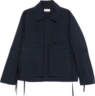 Craig Green Giacca-camicia trapuntata - Blu