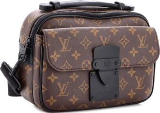 Louis Vuitton S Lock Sling Bag Macassar Monogram Canvas belt bag - Zwart