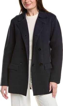 English Factory Polo Long Double-Breasted Cardigan