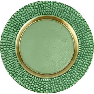 Vietri Pelli Glass Green Charger at Nordstrom