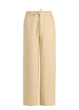 Yest Womens Miriam Stripe Pants In Cream/off White