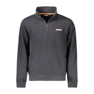 Napapijri Mens Bice C Sweatshirt Halfzip - Dark Grey Cotton - Size 2XL